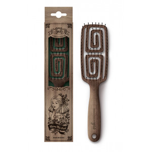 Yao Moving Mini Square Brush (Wooden Texture)
