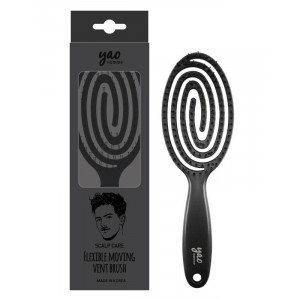 Yao Scalp Care Moving Brush (สำหรับผู้ชาย: สี Matt Black)