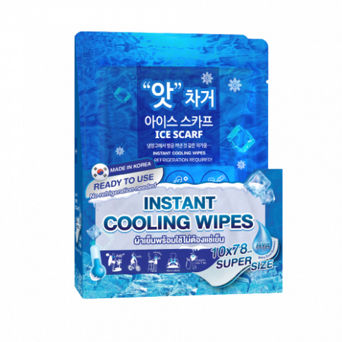 Biogelb Ice Scarf Instant Cooling Wipes Box